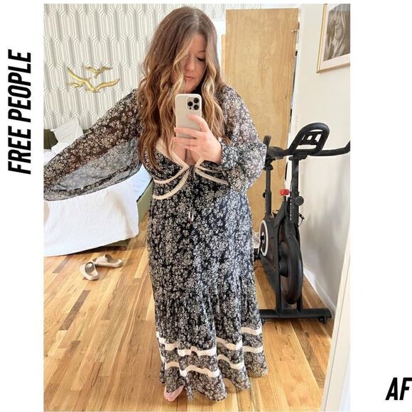 FREE PEOPLE CALLOWAY MAXI DRESS NWT - Picture 4 of 13